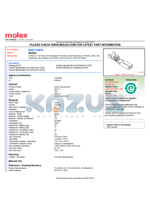 0357110810 datasheet - 2.79mm (.110