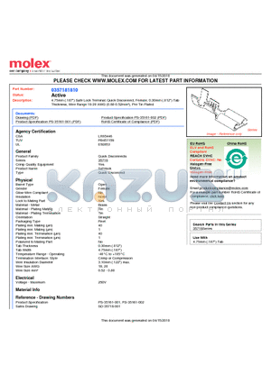 0357181810 datasheet - 4.75mm (.187