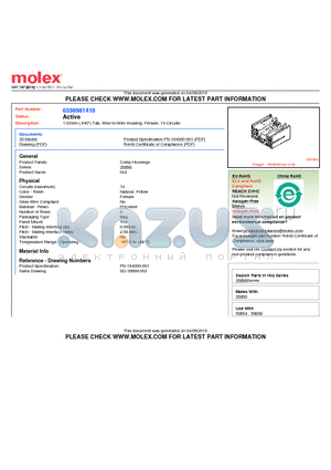 0358981410 datasheet - 1.02mm (.040