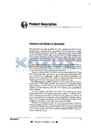 BT8510 datasheet - 68-pin Plastic Leaded Chip Carrier (PLCC)