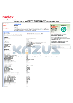 0365000098 datasheet - 2.54mm (.100