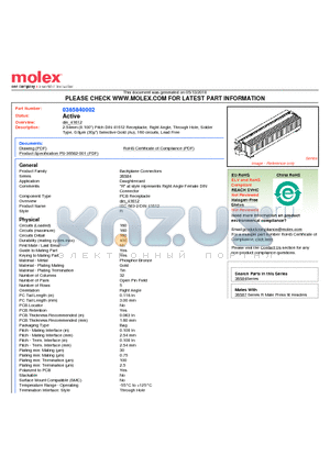 0365840002 datasheet - 2.54mm (0.100