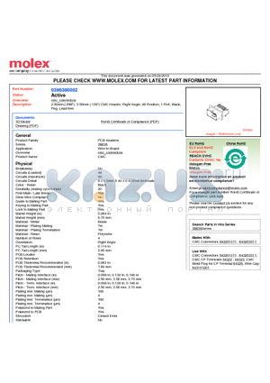 0366380002 datasheet - 2.50mm (.098