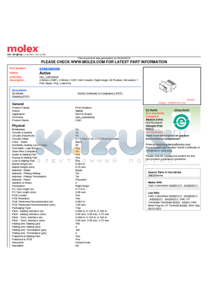 0366380006 datasheet - 2.50mm (.098