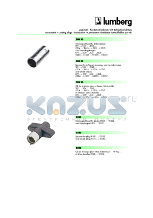 0381 datasheet - Accessories-Locking plugs-Accessoires-Connecteurs circulaires