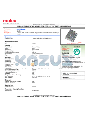 0393740808 datasheet - 7.50mm (.295