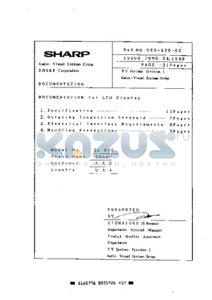 3L-U8E datasheet - Audio-Visual Systems Group Sharp Corporation