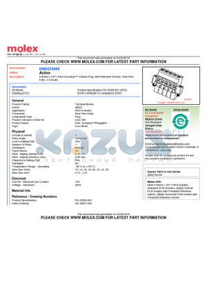 0395272004 datasheet - 5.00mm (.197