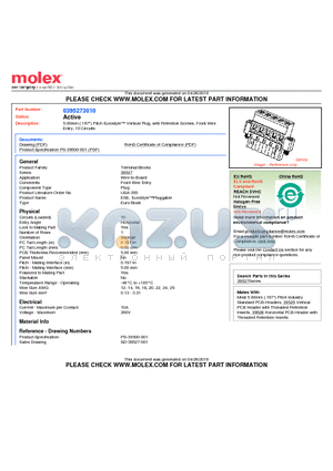 0395273010 datasheet - 5.00mm (.197