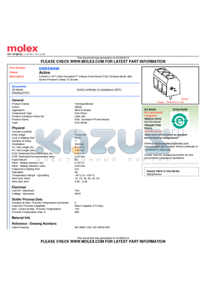 0395430006 datasheet - 5.00mm (.197