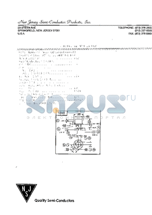 3N57 datasheet - BJTs, Si NPN Lo-Pwr