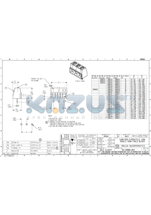 0398800304 datasheet - 5.08/.200 EUROSTYLE LOW, SINGLE ROW FIXED BLOCK