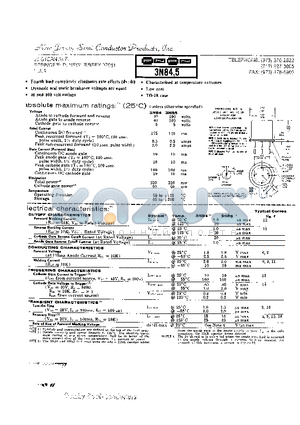 3N85 datasheet - Fourth lead Completely eliminates rate effects (dv/dt)