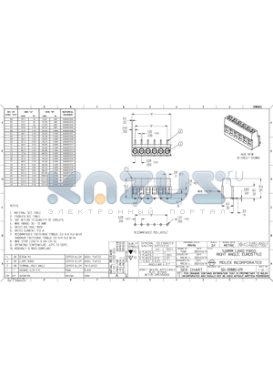 0398801205 datasheet - This drawing contains information that is proprietary to molex incorporated and should...
