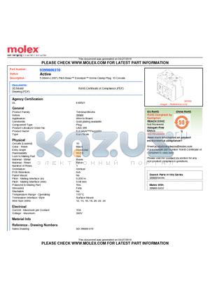 0399800310 datasheet - 5.08mm (.200