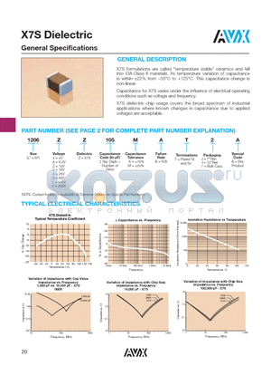 04026Z104KAT2A datasheet - X7S Dielectric