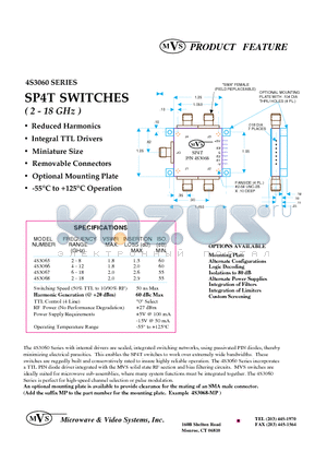4S3065 datasheet - SP4T SWITCHES