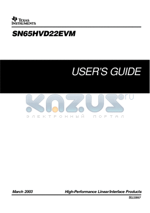 4-103239-0X3 datasheet - High-Performance Linear/Interface Products