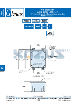 400-060XMS-01-01T3 datasheet - 10 Terminal Grounded Composite Junction Box