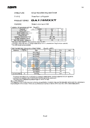 BA178M08T datasheet - Three-Terminal Regulator