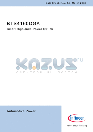 BTS4160DGA datasheet - Smart High-Side Power Switch