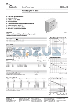 041083050001WG datasheet - Power Relay 410 83 3 mm