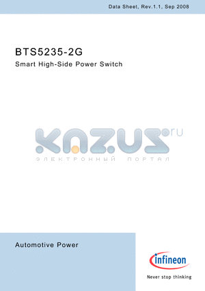 BTS5235-2G datasheet - Smart High-Side Power Switch