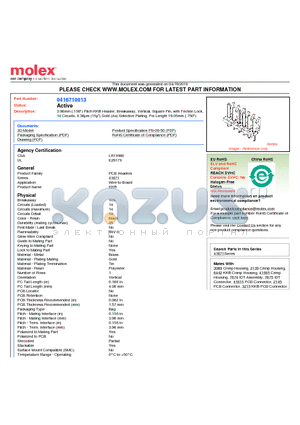 0416710013 datasheet - 3.96mm (.156