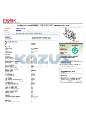 0416710030 datasheet - 3.96mm (.156