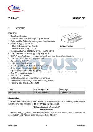 BTS780GP datasheet - TrilithIC