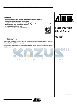 ATA6661_08 datasheet - LIN Transceiver