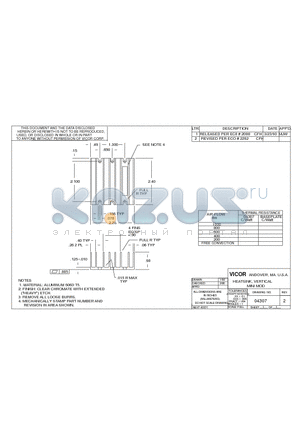 04307 datasheet - HEATSINK, VERTICAL MINI MOD