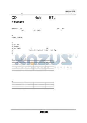 BA5974FP datasheet - BA5974FP