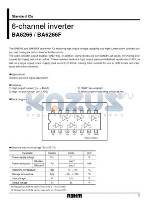 BA6266 datasheet - 6-channel inverter