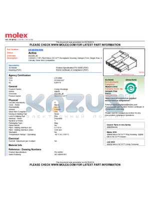 0436450408 datasheet - 3.00mm (.118