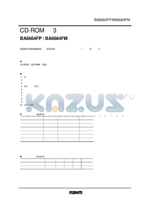 BA6664FM datasheet - CD-ROM