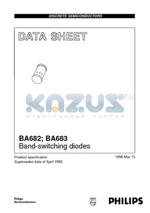 BA682 datasheet - Band-switching diodes