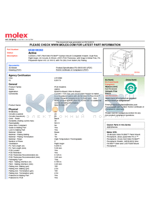 0438100363 datasheet - 4.20mm (.165