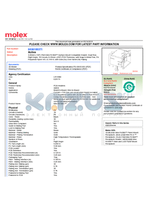 0438100371 datasheet - 4.20mm (.165