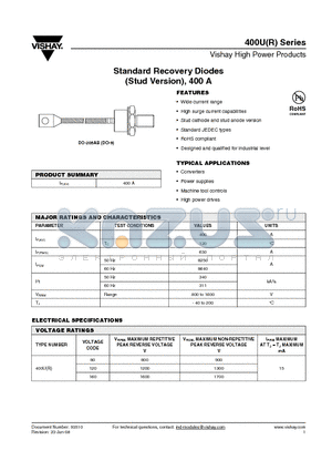 400U120D datasheet - Standard Recovery Diodes