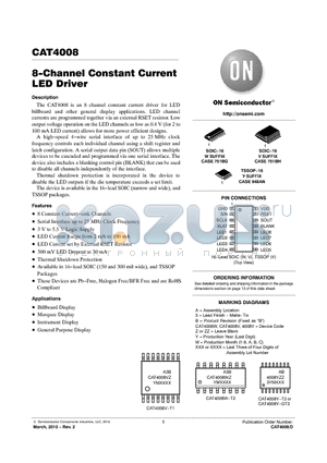 CAT4008Y-GT2 datasheet - 8-Channel Constant Current LED Driver