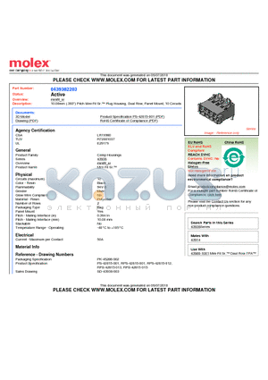 0439382203 datasheet - 10.00mm (.393