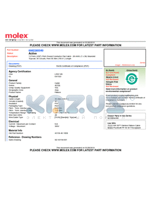 40158-40-100B datasheet - 1.27mm (.050