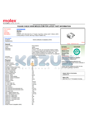 0442060005 datasheet - 4.20mm (.165