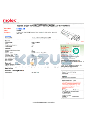 0442624406 datasheet - 9.14mm (.360