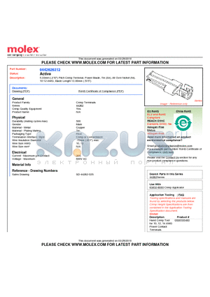 0442626312 datasheet - 5.33mm (.210