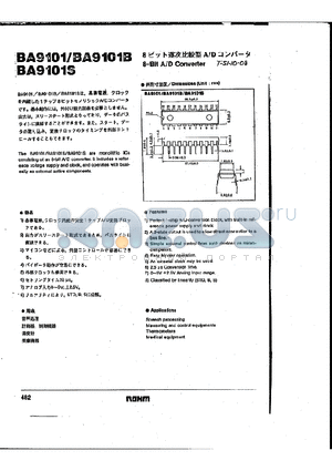 BA9101 datasheet - 8-bit A/D Converter