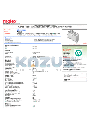 0444721050 datasheet - 4.20mm (.165