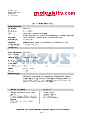 403001A10M050 datasheet - M8 Field-Attachable 3 Pole Male Panel Mount Receptacle, Straight and Right Angle Female Connector and Receptacle. and 5m Single-Ended Cable