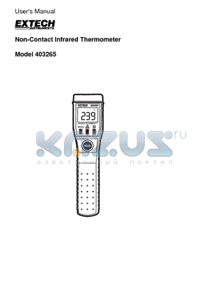 403265 datasheet - Non-Contact Infrared Thermometer